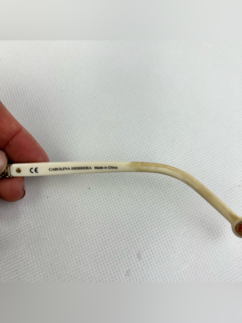 Carolina Herrera VHE896K COL.700Y NOS Black white Eyeglasses Frame 54-16-140 - Picture 7 of 9
